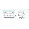 Compresseur d'air à piston LA-200-F NITTO DIMENSIONS